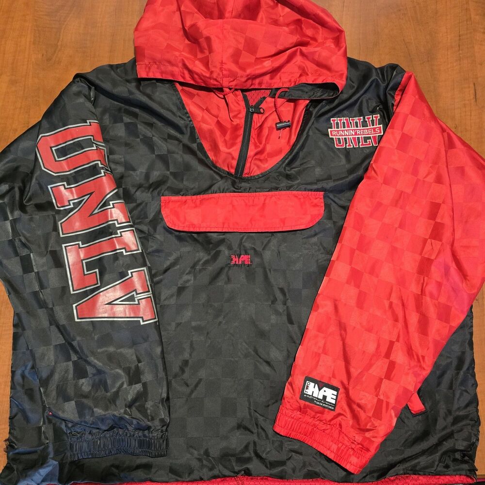 Two Hype Salem Sportswear Vintage 90s UNLV Running Rebels Pullover Windbreaker